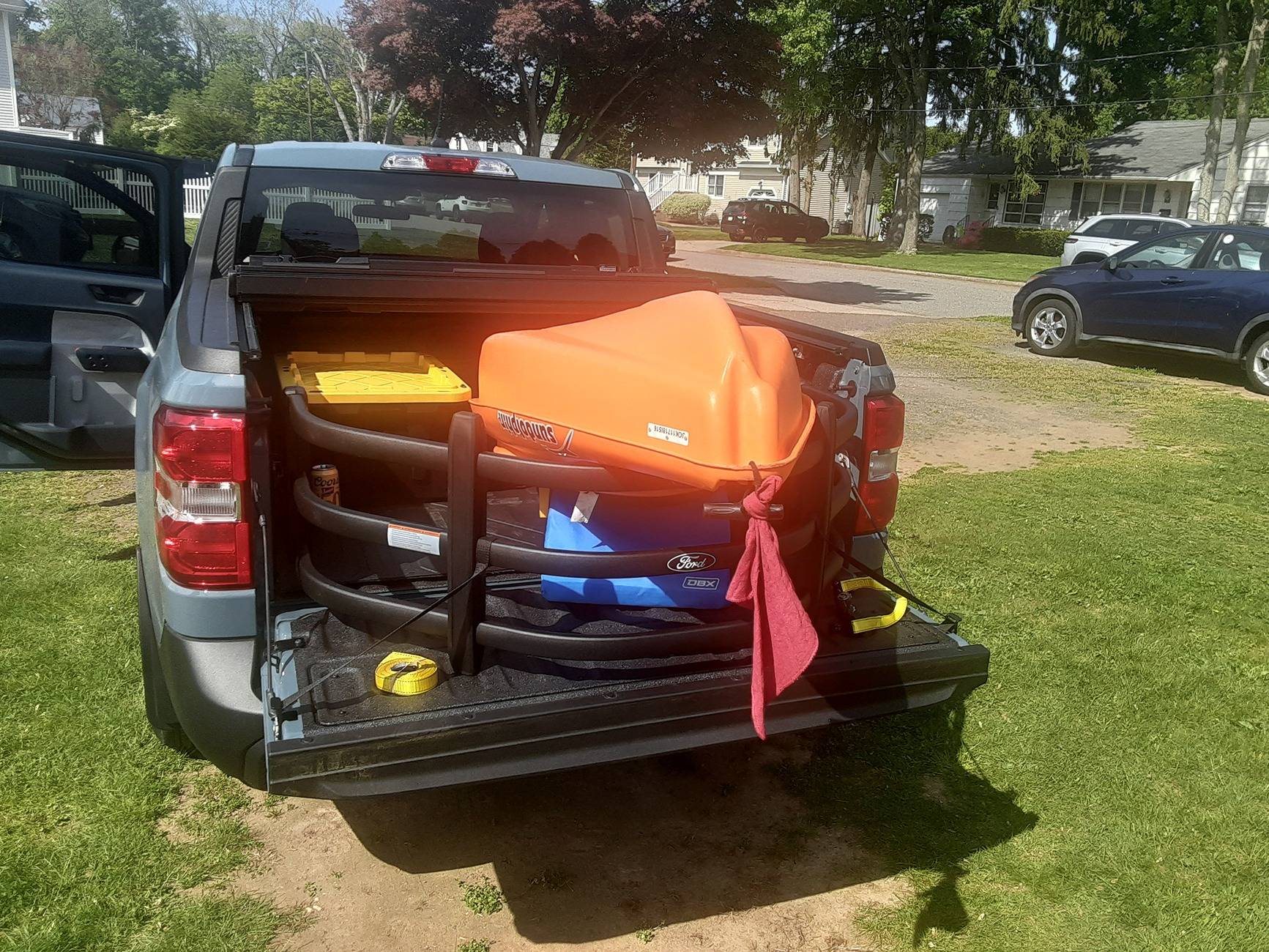 Ford Maverick Maxzina Ratchet Straps Installed Review 20230508_153951 (1)