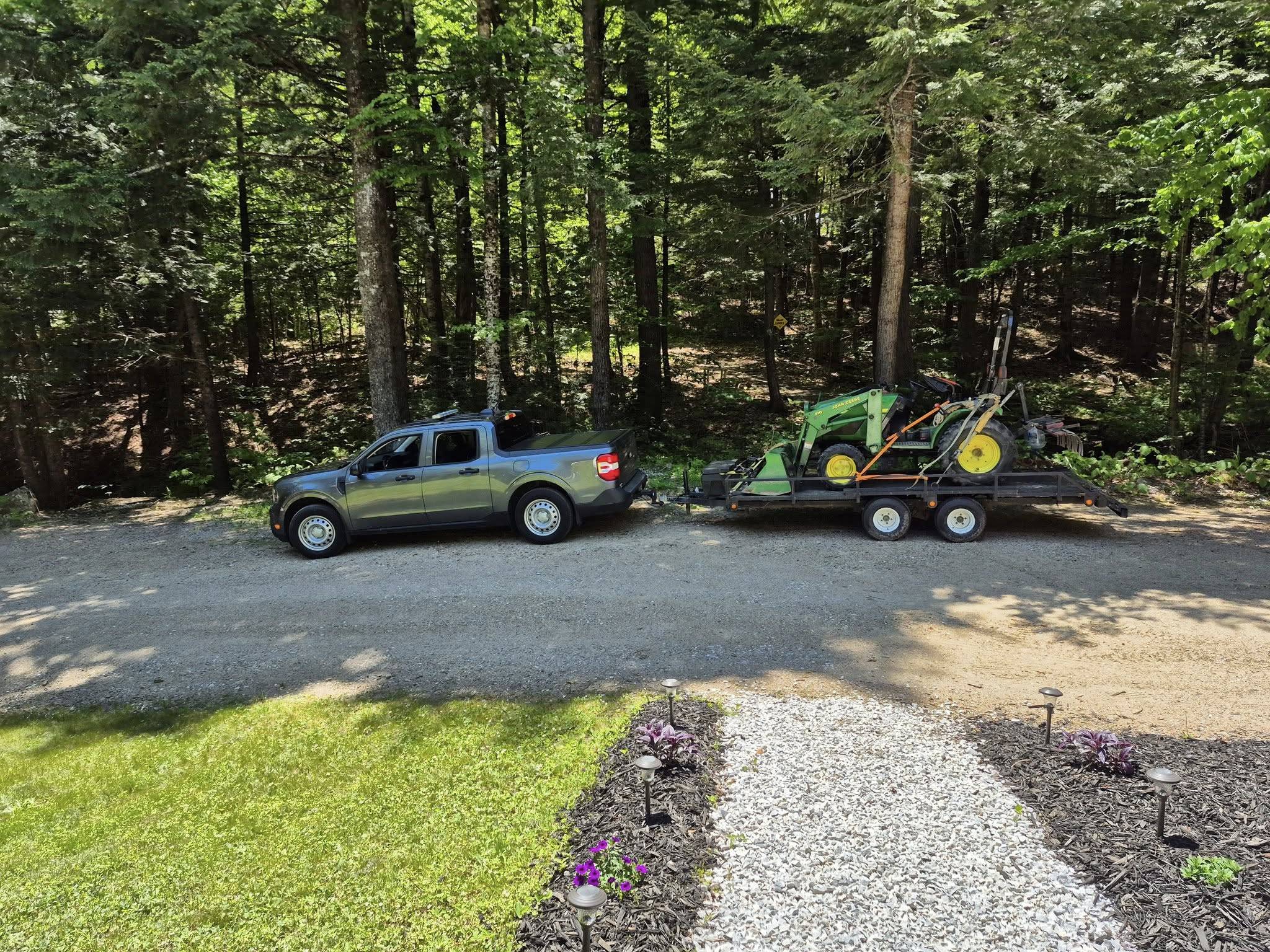 Ford Maverick Max trailer load. Need to install brakes on homemade trailer tractor with maverick