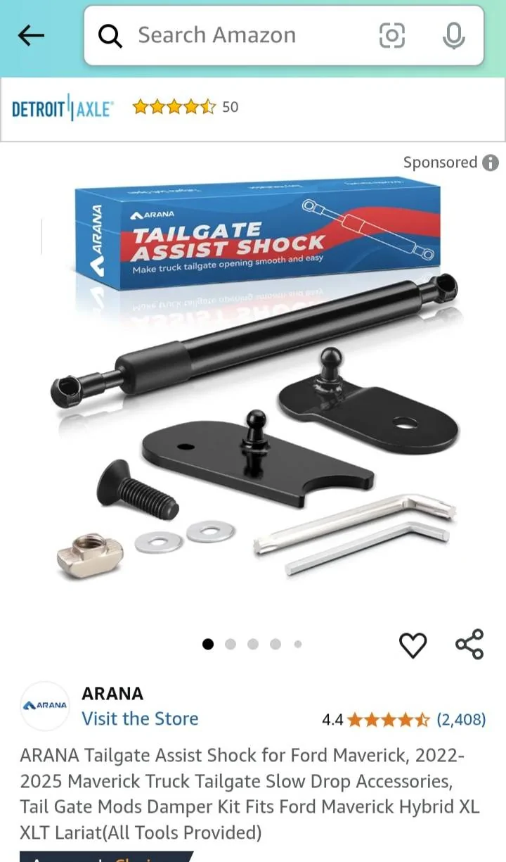 Ford Maverick Installing tailgate assist on 2025 Maverick XLT? 20250605_091325