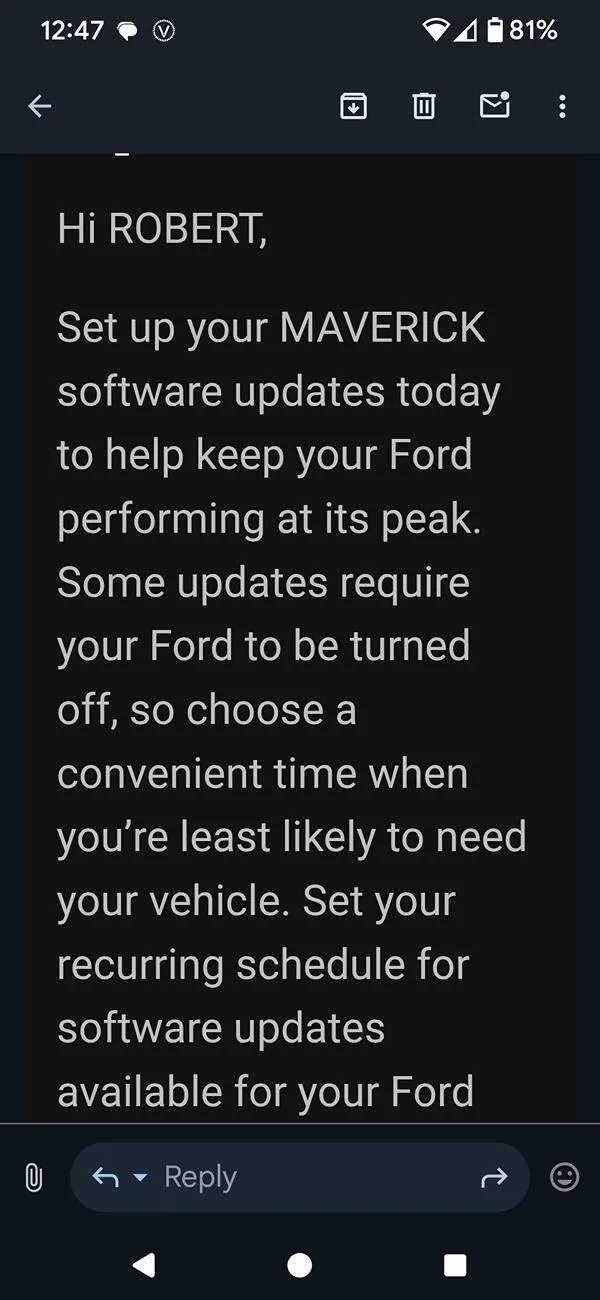 Ford Maverick New Remote software updates Screenshot_20250605-124757