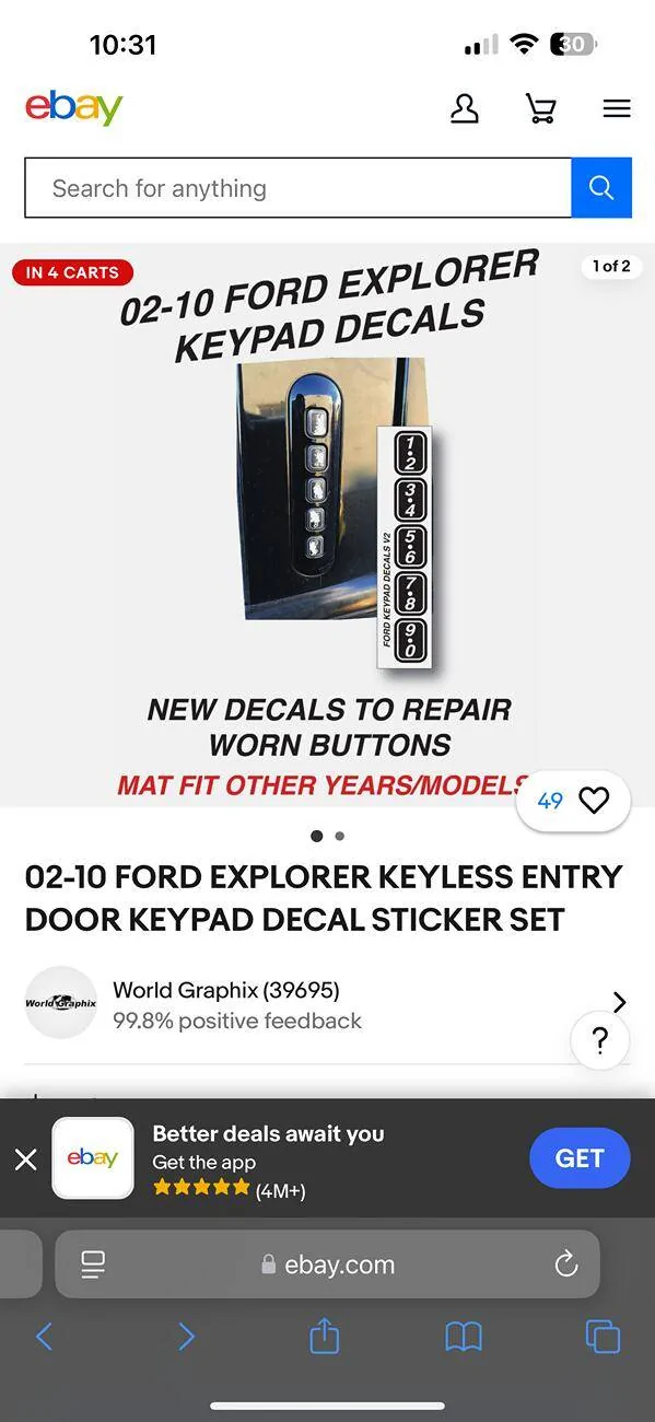 Ford Maverick Wireless keypads for 2025 Maverick are back in stock IMG_2204