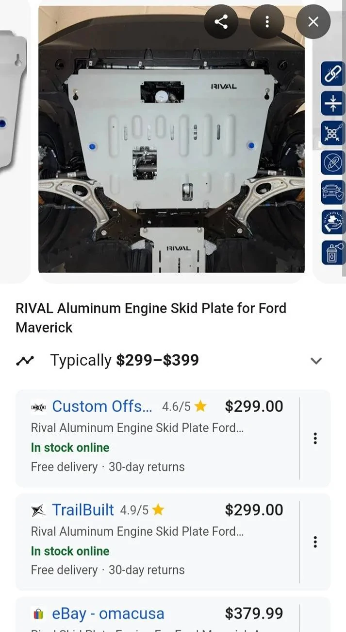 Ford Maverick Product idea - Under engine cover with service access flaps 20250607_114911