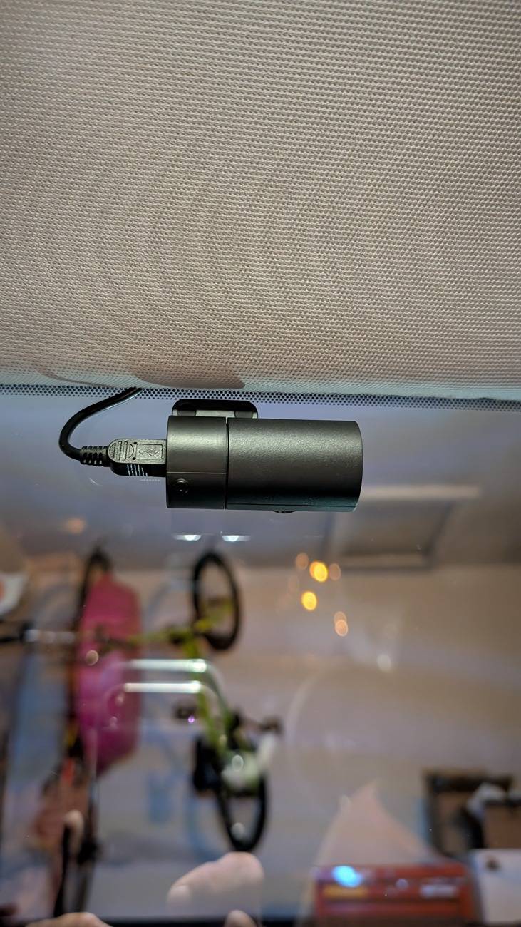 Ford Maverick Wolfbox (or maybe any) rear view camera - 3D print mount avoiding the rear 5th sliding window PXL_20240906_053221704