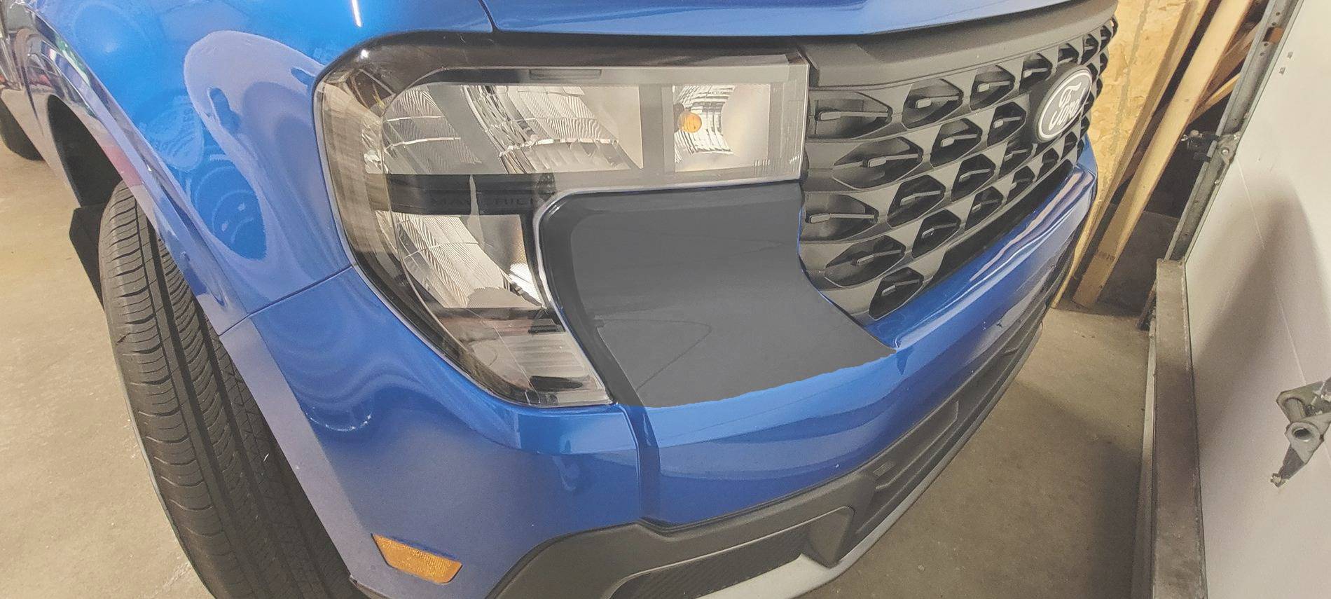 Ford Maverick 2025 Headlight mod? Black Ski Jum