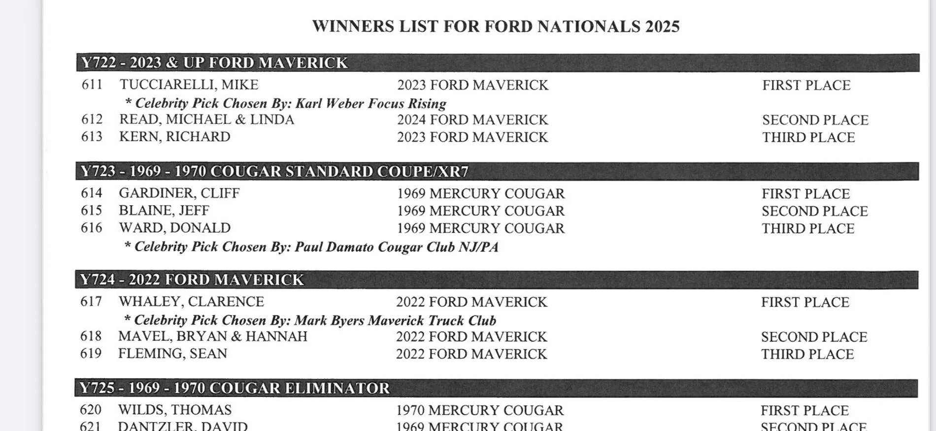 Ford Maverick MTC gathering at 2025 Carlisle Ford Nationals June 6-8 IMG_7669