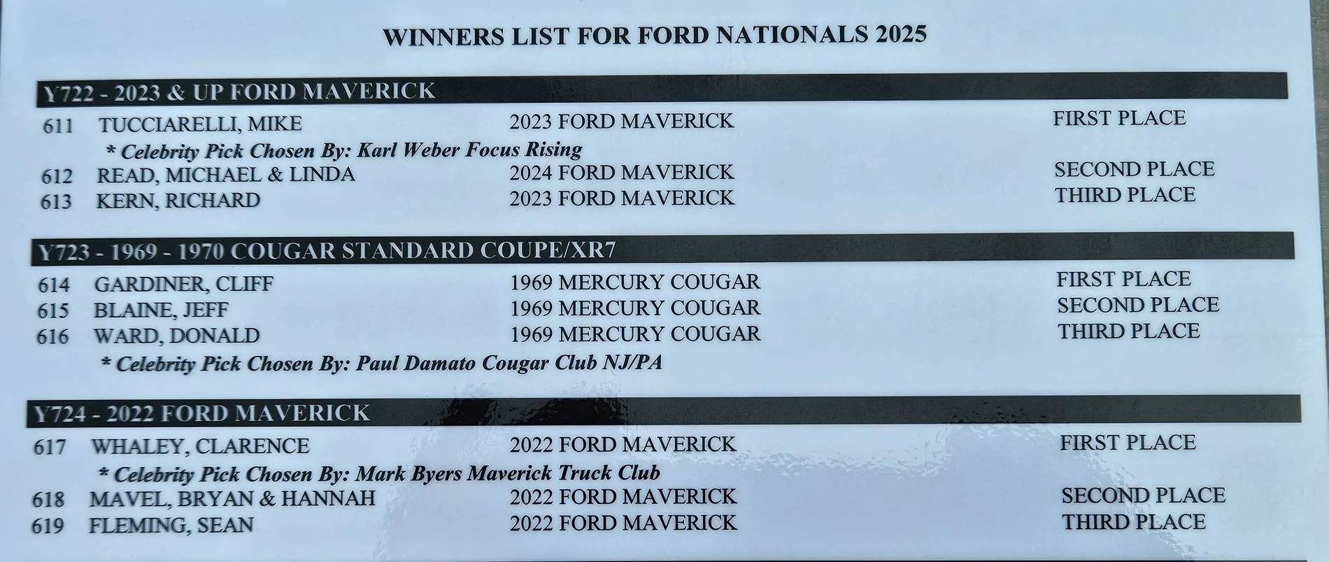 Ford Maverick MTC gathering at 2025 Carlisle Ford Nationals June 6-8 20250608_083501