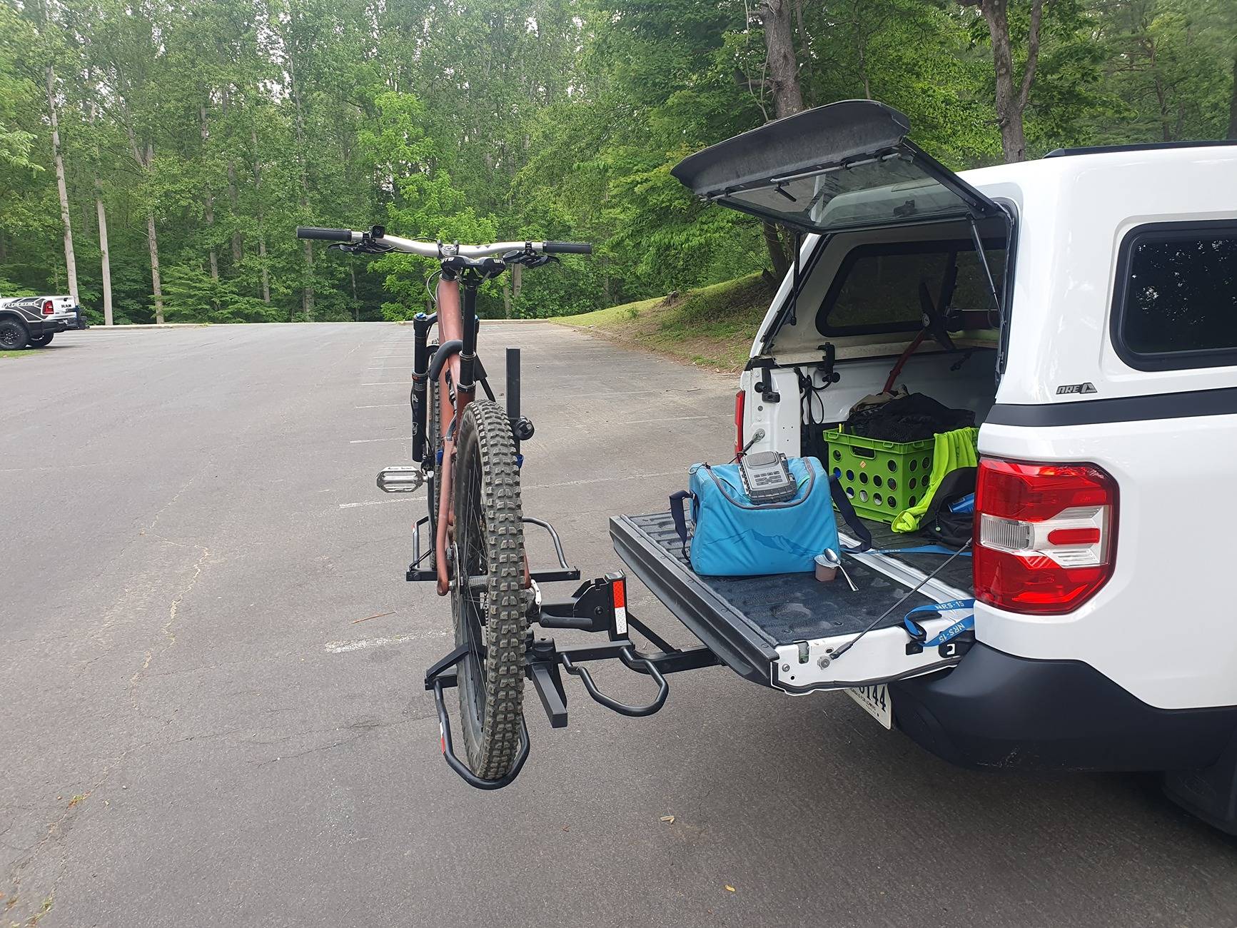 Ford Maverick Recommendation: use a hitch extender for bike rack 20250606_164151