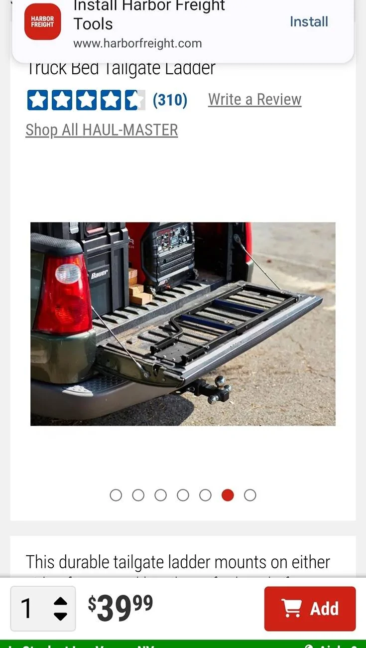 Ford Maverick Tailgate Ladder experience? IMG_20250608_140014