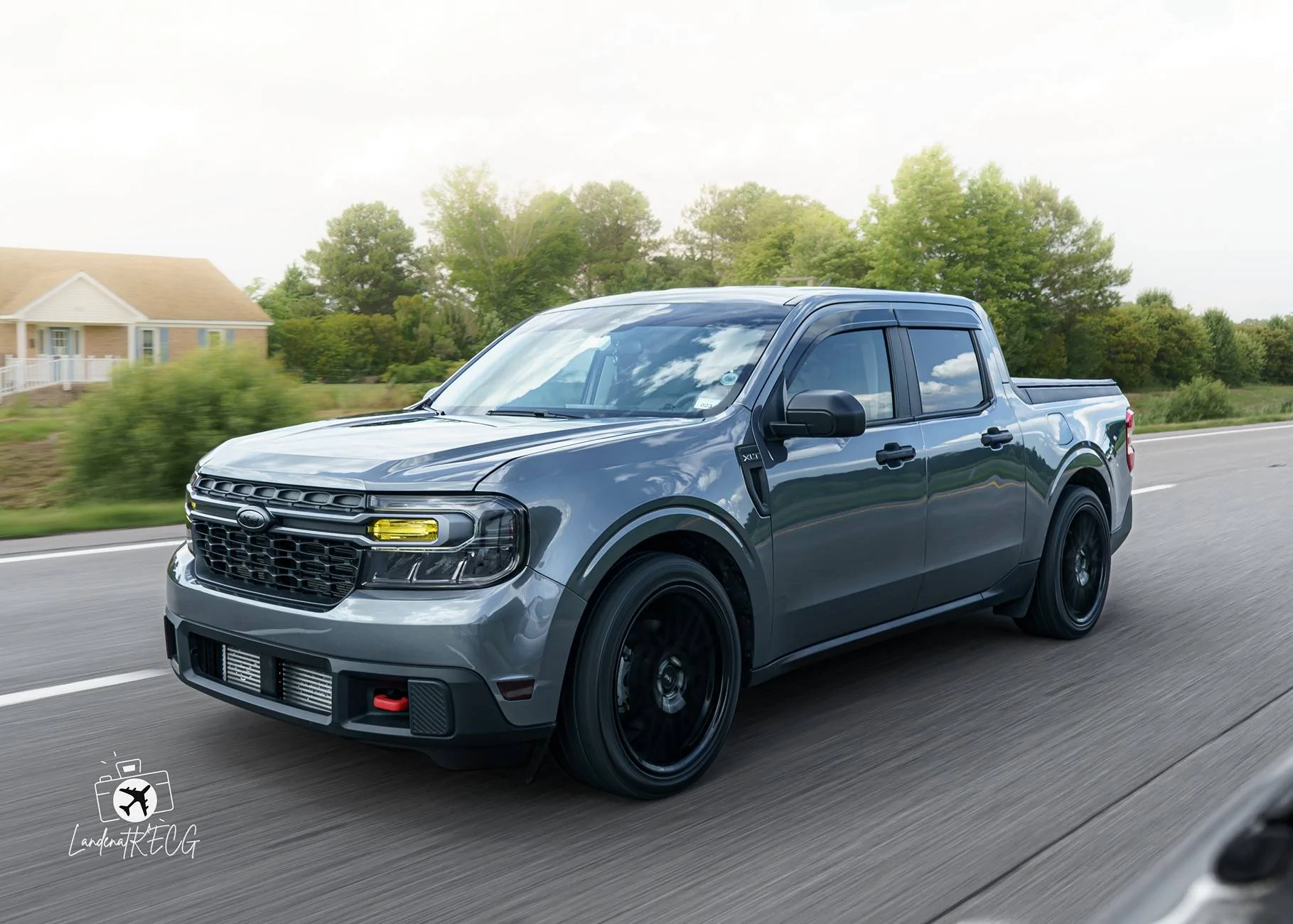 Ford Maverick BADMAV got her first set of rollers! PFT01328