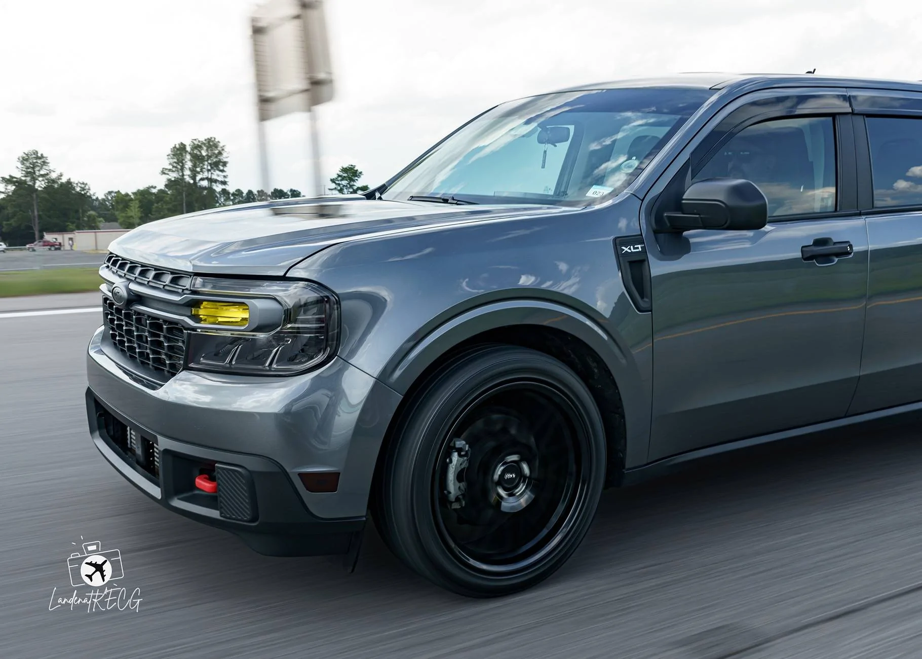 Ford Maverick BADMAV got her first set of rollers! PFT01342