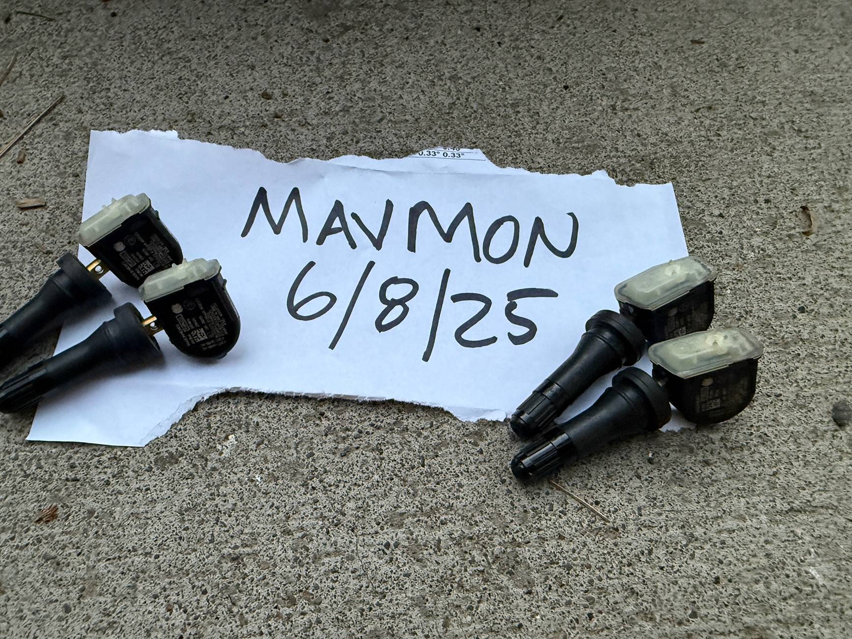 Ford Maverick TPMS Sensors - 2022 Ford Maverick OE IMG_9765