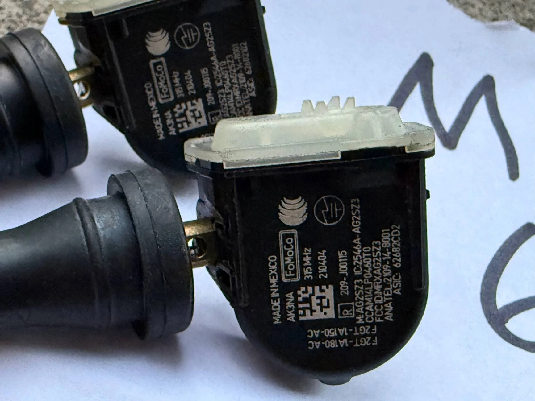 Ford Maverick TPMS Sensors - 2022 Ford Maverick OE IMG_9766