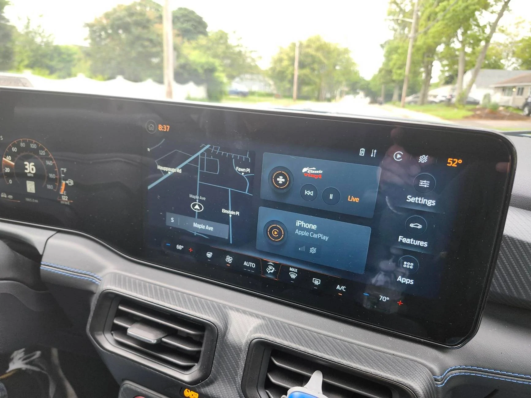 Ford Maverick Touch screen climate controls 20250523_083738_1