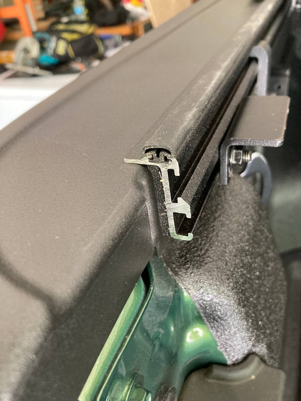 Ford Maverick Worksport AL4 Trifold Tonneau Cover installed IMG_5637