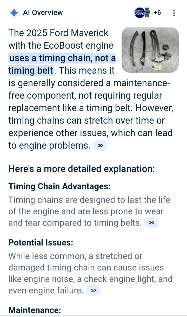 Ford Maverick Timing belt 20250611_144823