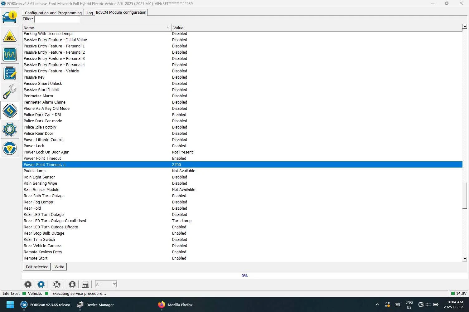 Ford Maverick How long do accessories stay powered on? Screenshot 2025-06-12 100455