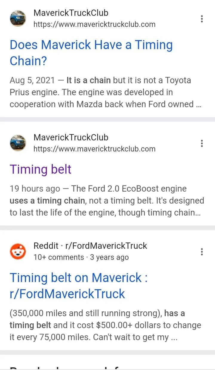 Ford Maverick Timing belt 20250612_084613