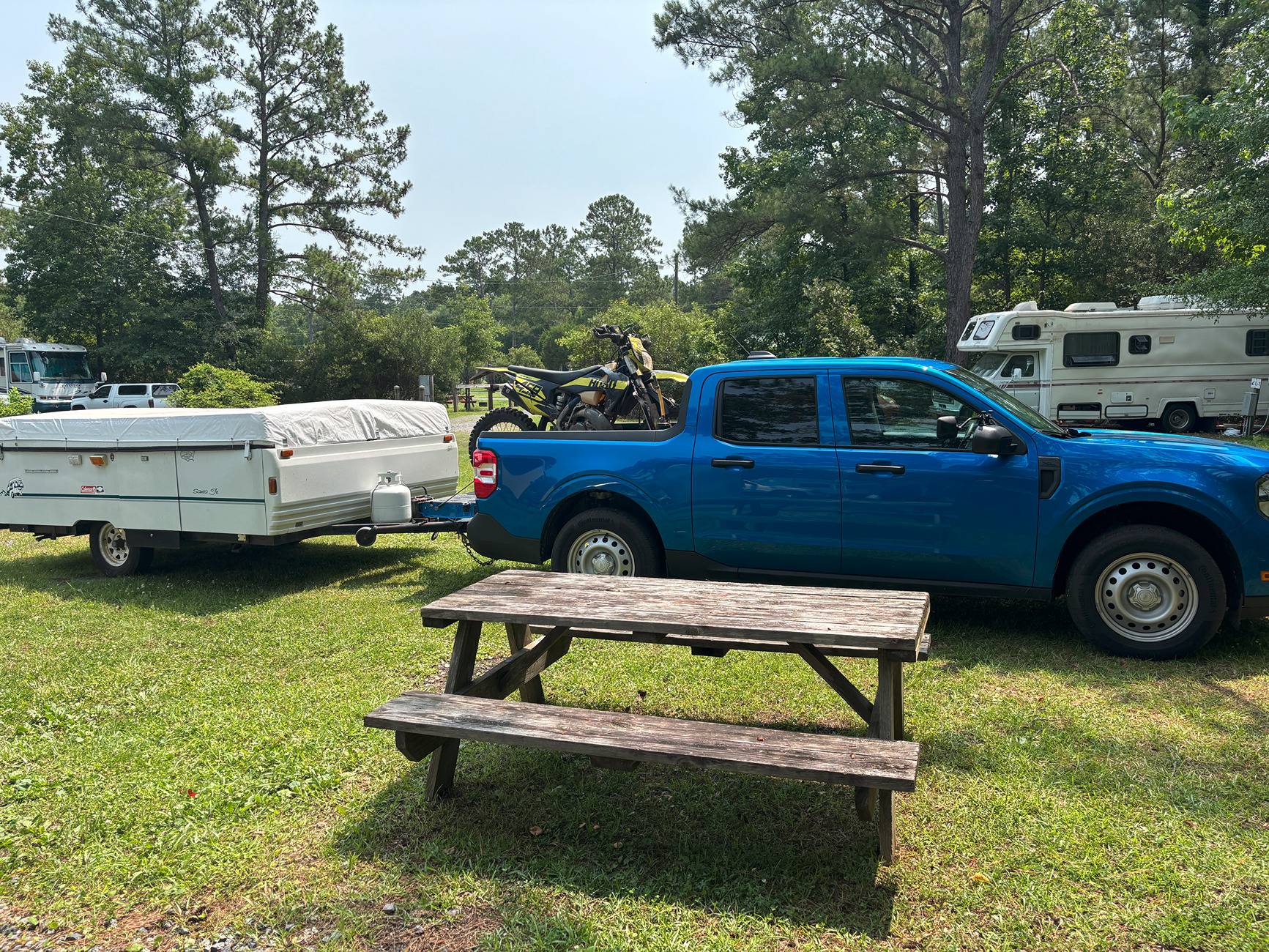 Ford Maverick 540 Mile Trip w/ Loaded 2025 Ecoboost (towing pop-up camper and hauling dirt bike in bed) IMG_1887.JPG