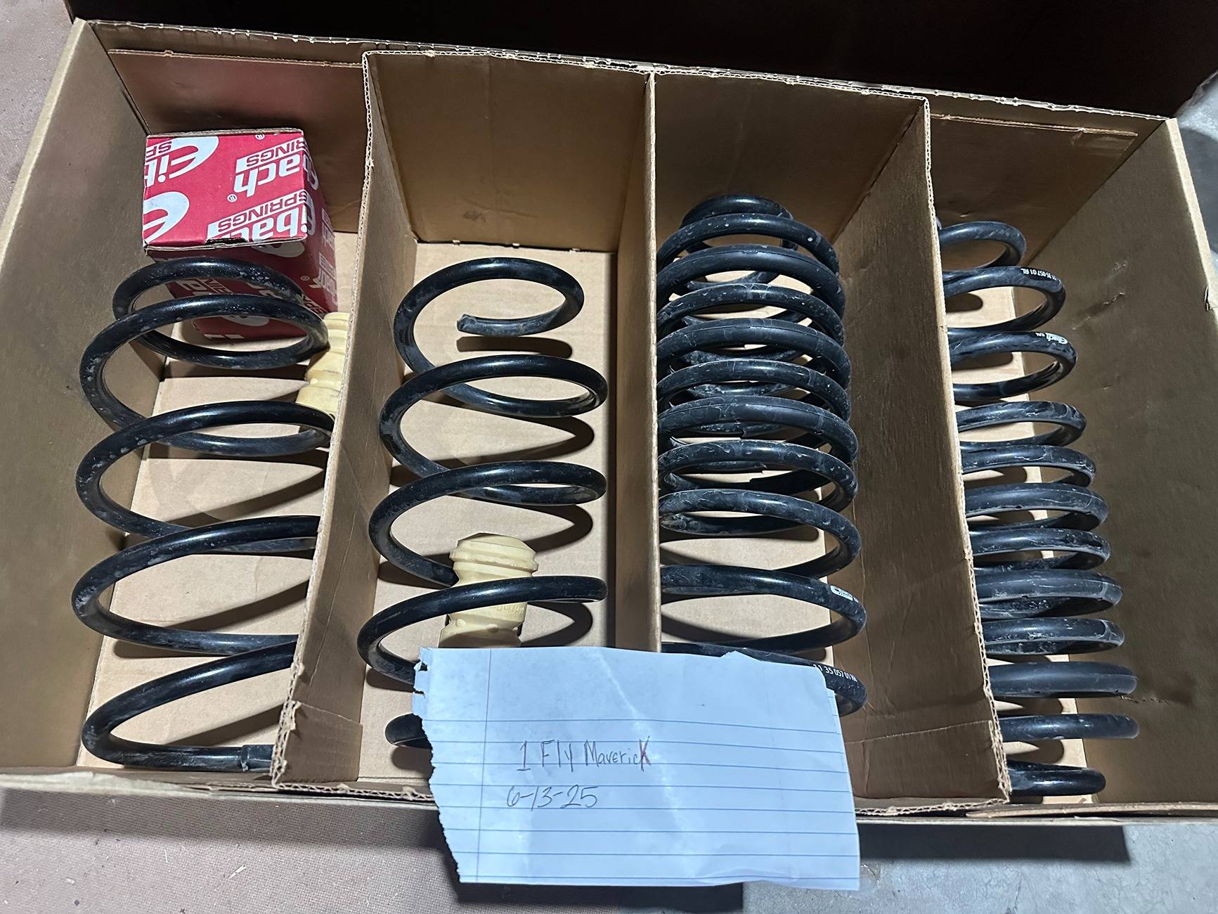 Ford Maverick Eibach lowering springs and cambolts for ford maverick IMG_0074