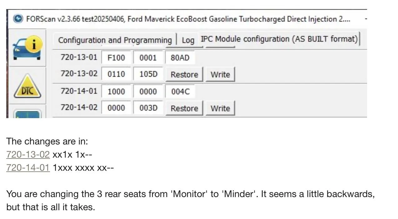 Ford Maverick Need help with Forscan errors IMG_1426