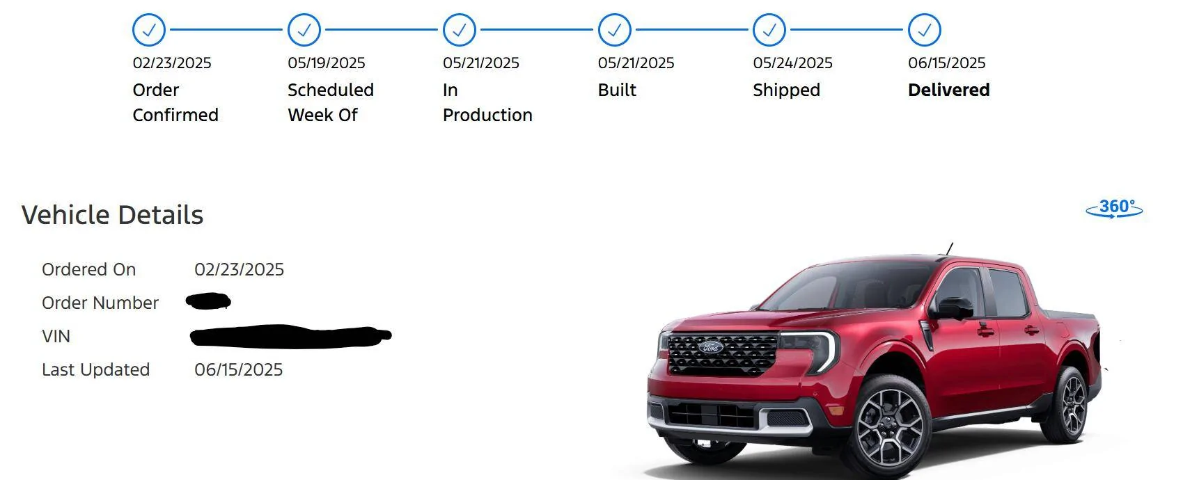 Ford Maverick What was/is your wait time for your order? Screenshot 2025-06-16 075625