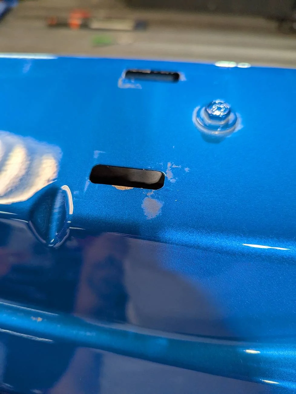 Ford Maverick Paint wear under bed rail trim PXL_20250607_152714982