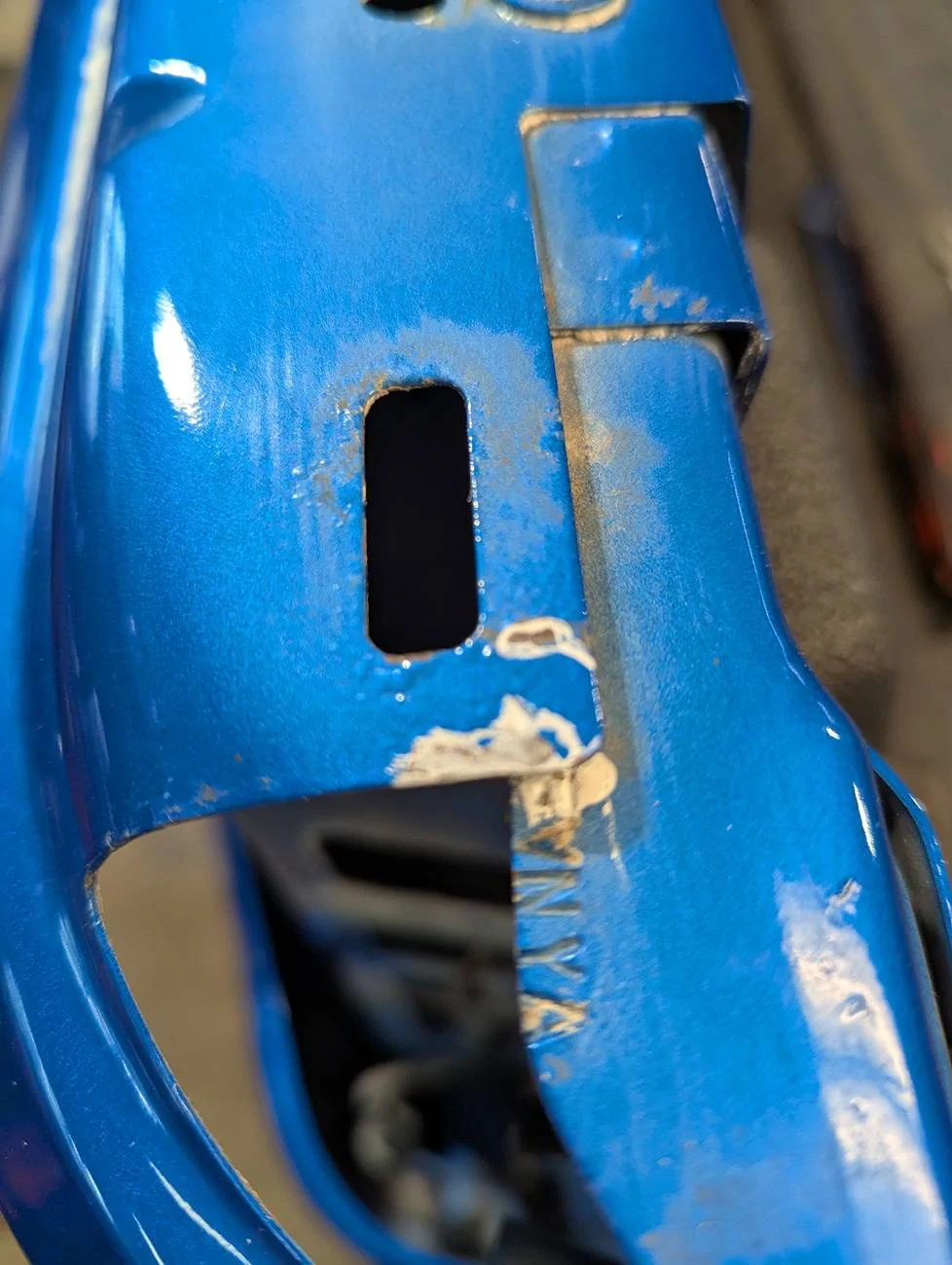 Ford Maverick Paint wear under bed rail trim PXL_20250607_152724877
