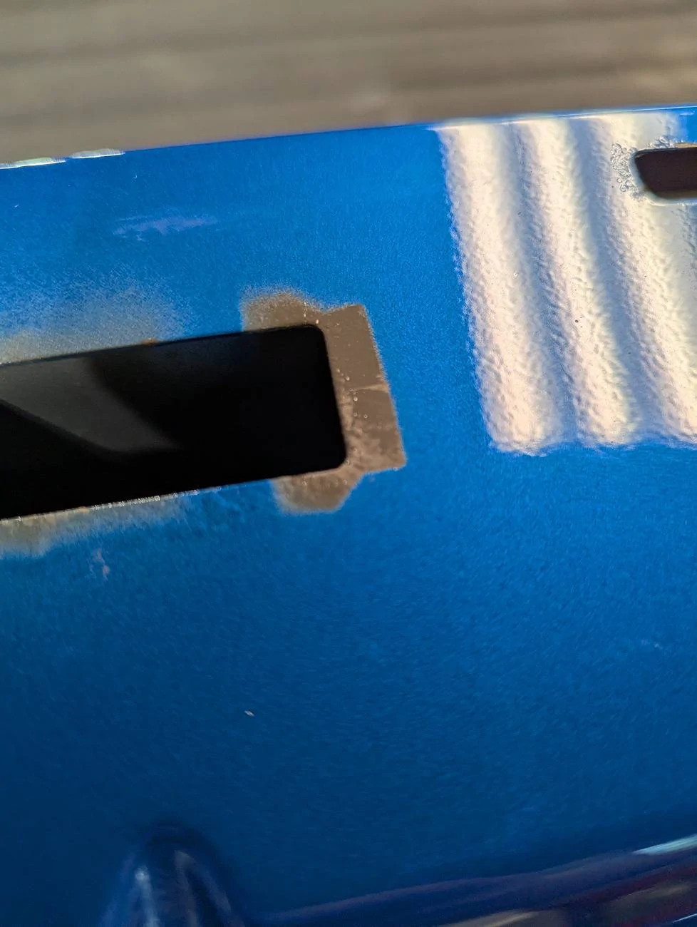 Ford Maverick Paint wear under bed rail trim PXL_20250607_152730019