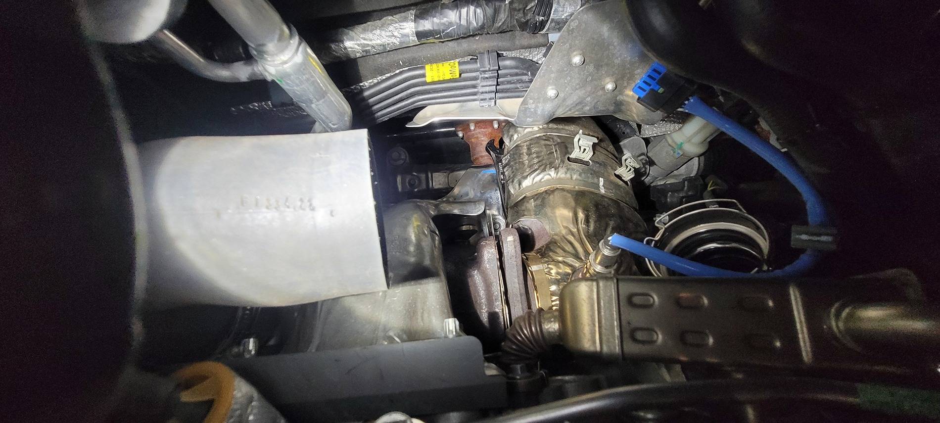 Ford Maverick Stainless works downpipe installed PLUS SOUNDS 20250213_112551