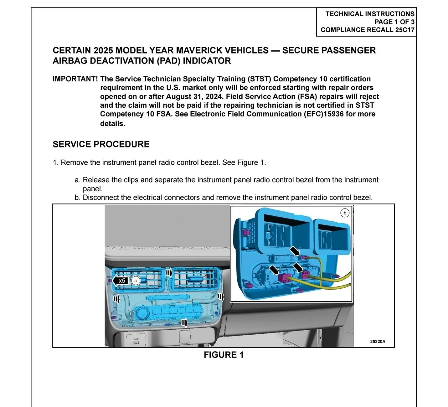 Ford Maverick Compliance Recall 25C17 Fix is Available Now 1000032279