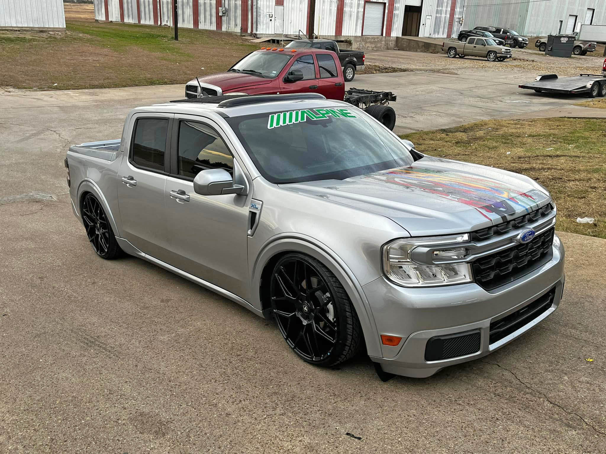 Ford Maverick Lowered Maverick pickup haters look away! This is one slammed / dumped street truck 3692495_5653996477960487_4364801578845761281_n-