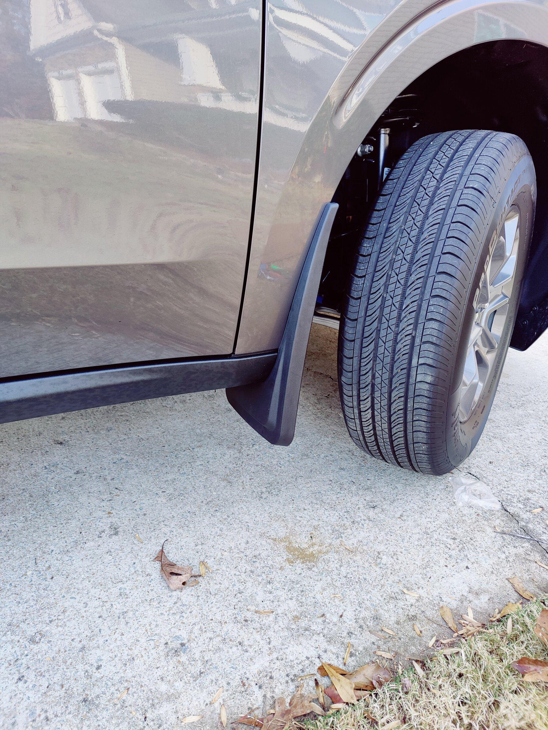 Ford Maverick Ford Mud Flaps Install - DIY Video & Photos IMG_20211204_084308