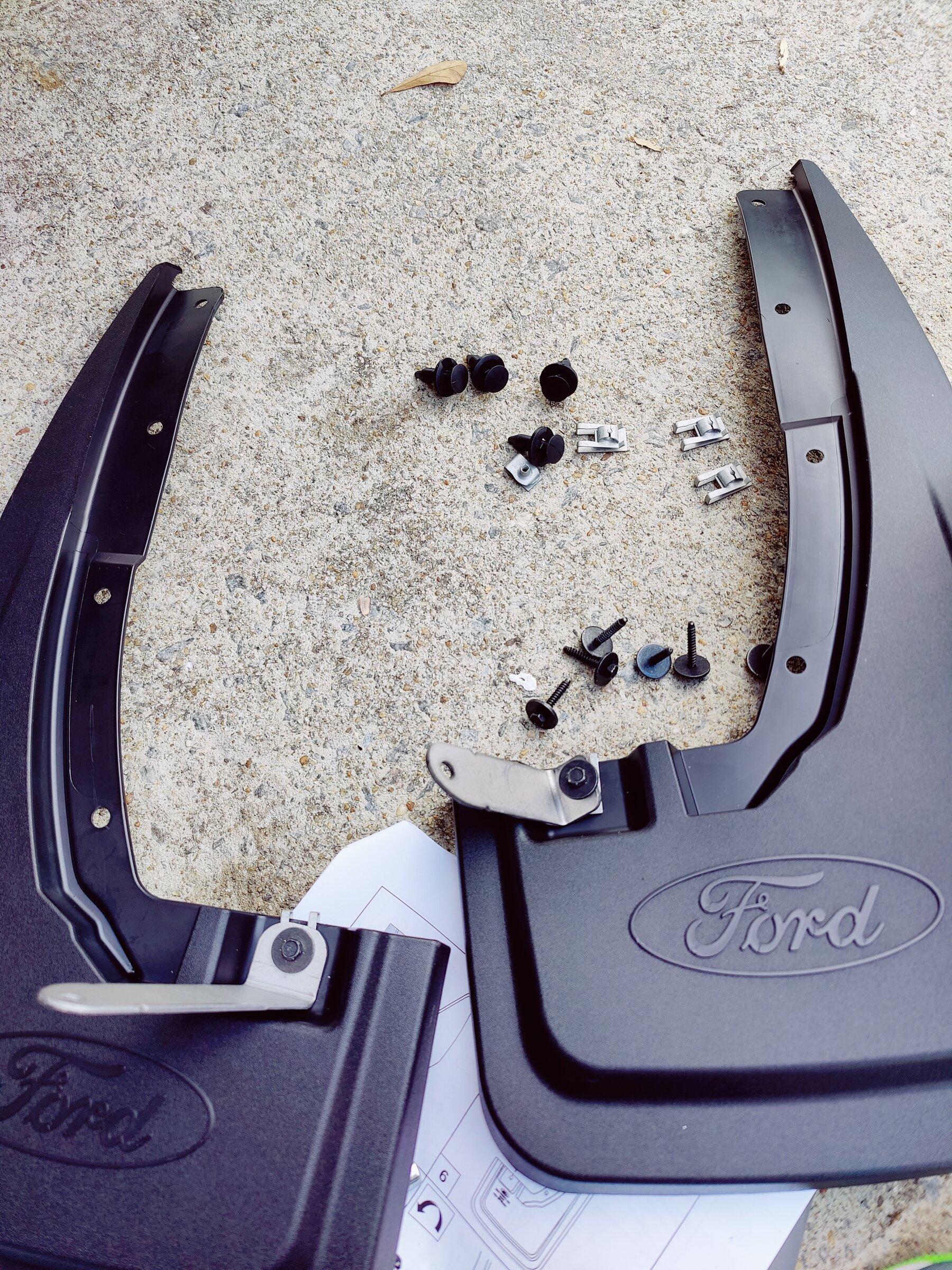 Ford Maverick Ford Mud Flaps Install - DIY Video & Photos IMG_20211204_151651