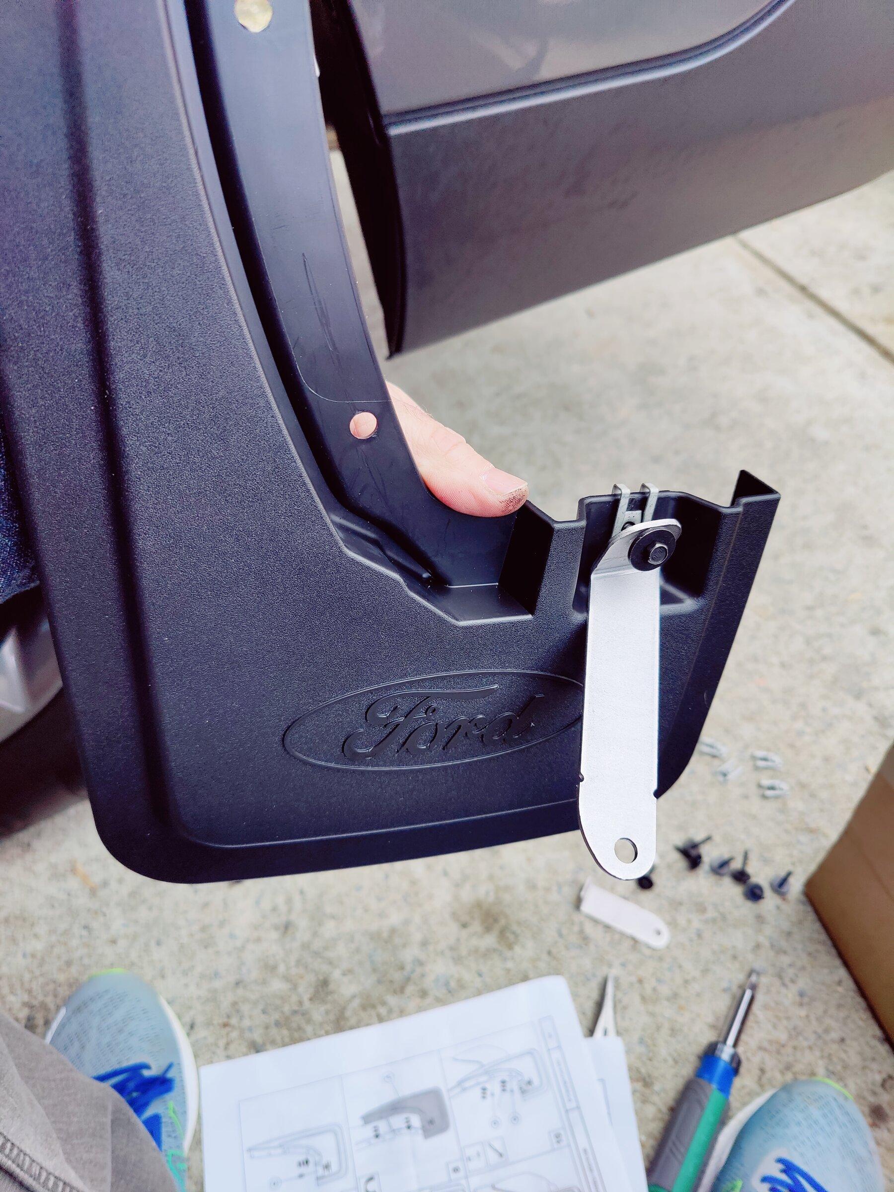 Ford Maverick Ford Mud Flaps Install - DIY Video & Photos IMG_20211204_150500