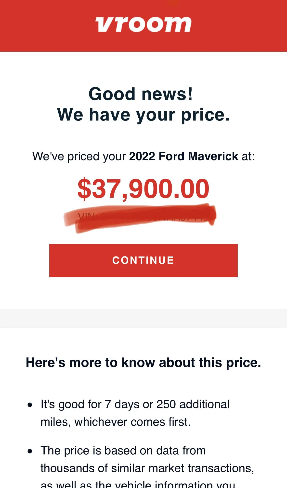 Ford Maverick Anyone try their luck selling on Carvana, Vroom, etc.? 55D88793-BC12-4BD6-9FDD-F39B88B690F5