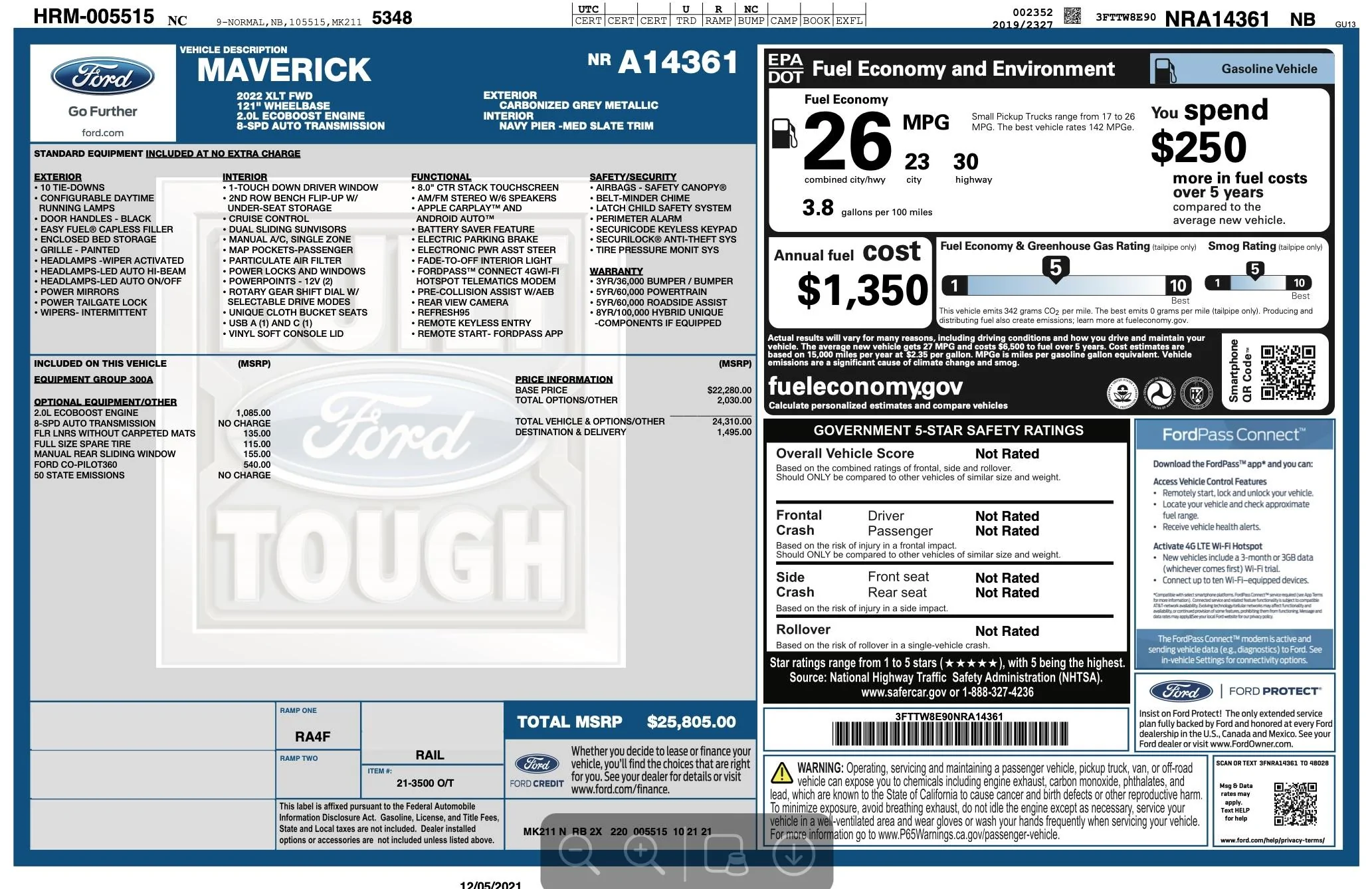 Ford Maverick Local Dealership Maverick Discounted $497.00* Screen Shot 2021-12-08 at 11.27.45 AM