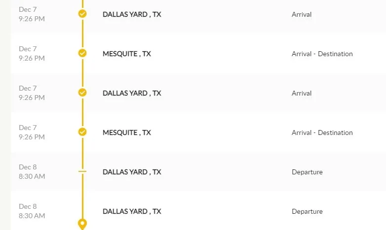 Ford Maverick My Maverick Hybrid has Shipped - with Inroute Details Departure Dallas Yard 12-08-21