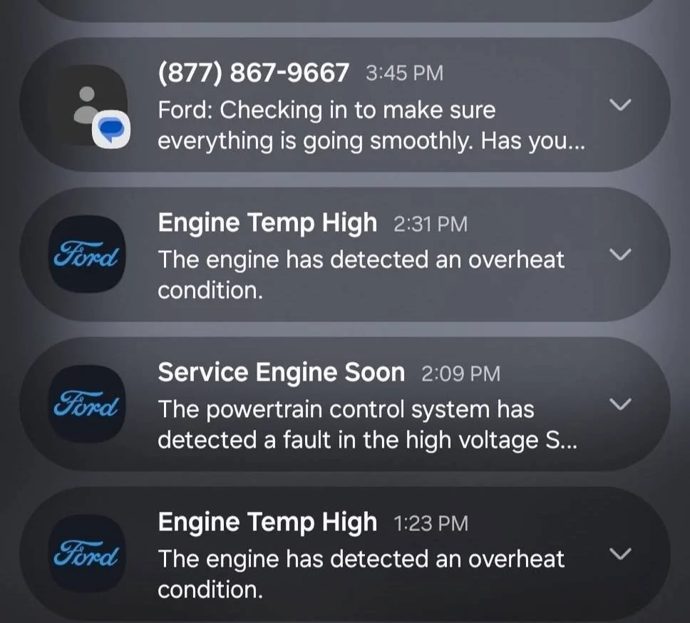 Ford Maverick 2025 Hybrid AWD engine overheated at only 450 miles Screenshot_20250617_121755_Messages