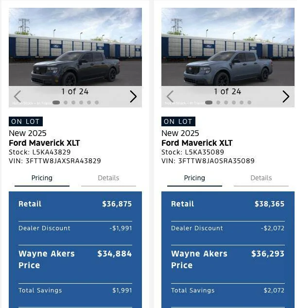 Ford Maverick How strong is the demand for the Maverick really? Screenshot 2025-06-18 at 2.39.10 PM