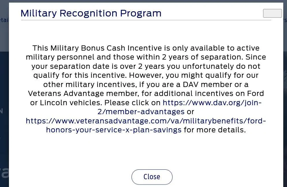 Ford Maverick FYI: Ford giving $1,000 Cash Back for Veterans, Active Duty & Retired Military, and First Responders through 7/7/2025 1750293838678-4o