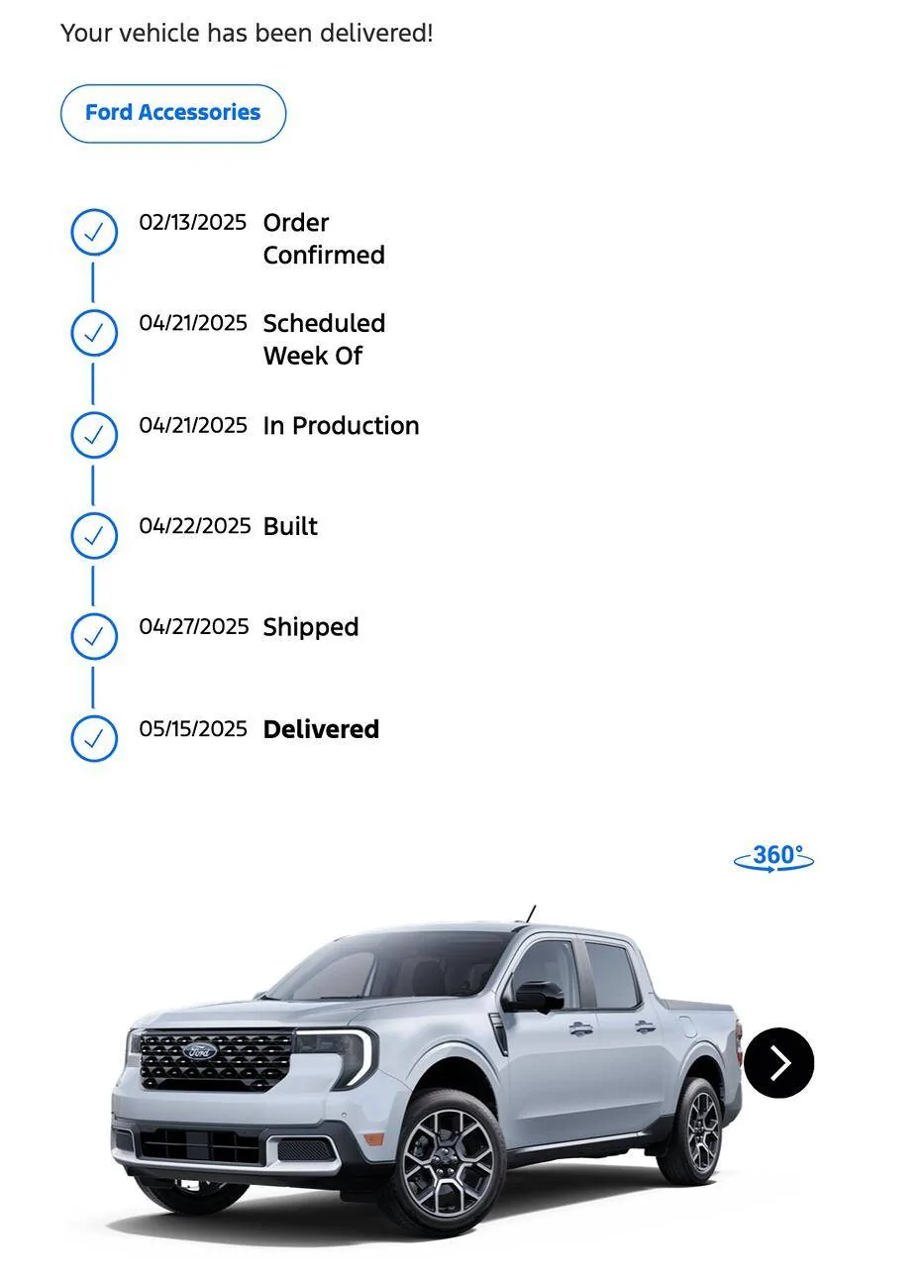 Ford Maverick Frustration:9+ days past delivery date 1750307060562-7c