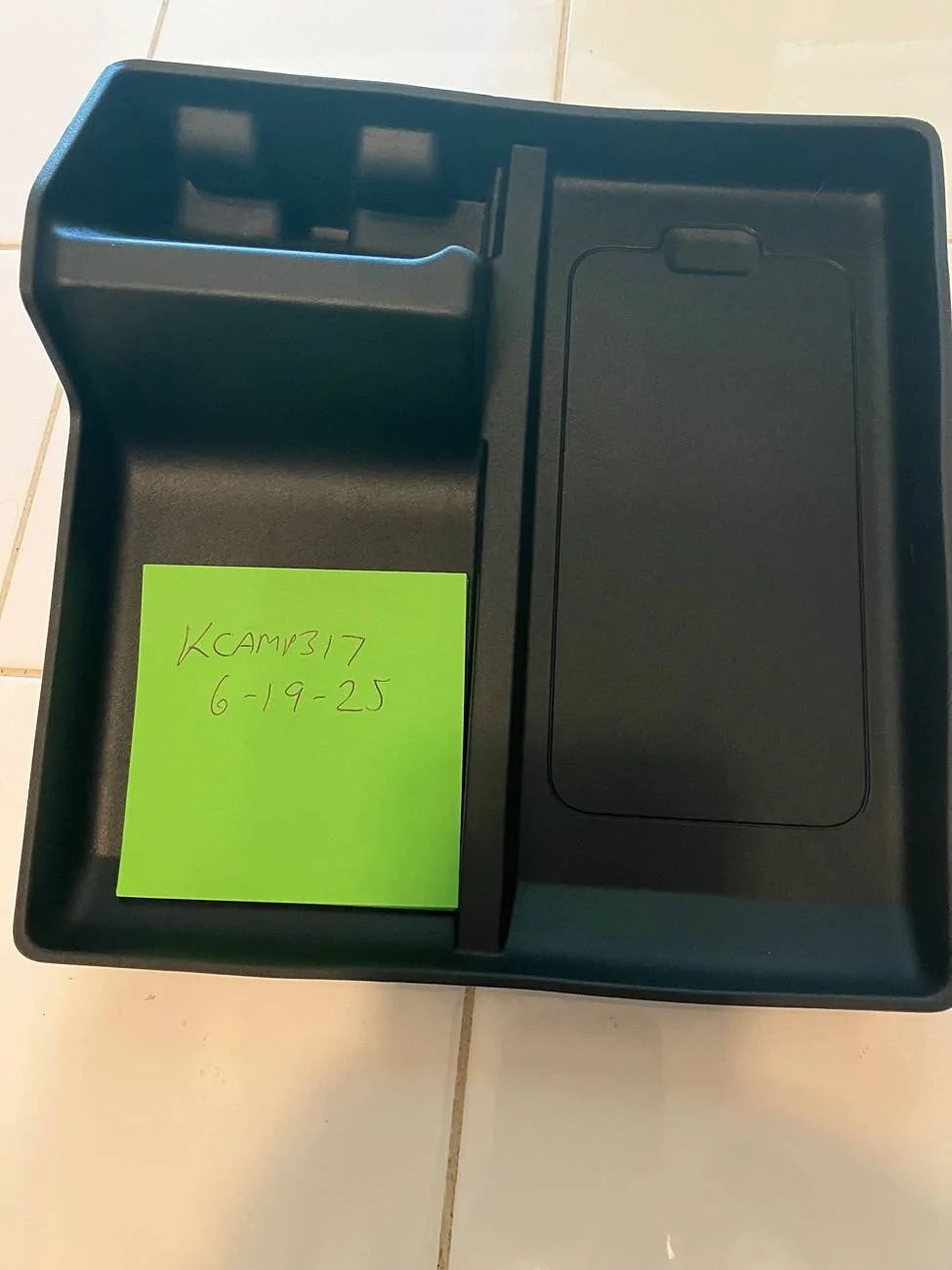 Ford Maverick black center console tray/liner OEM Ford 22-25 Maverick IMG_1773