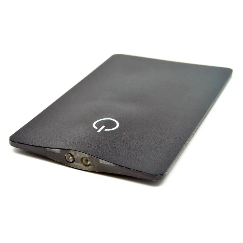 Ford Maverick No card slit in console. sinclair-credit-card-size-led-flashlight-black-77