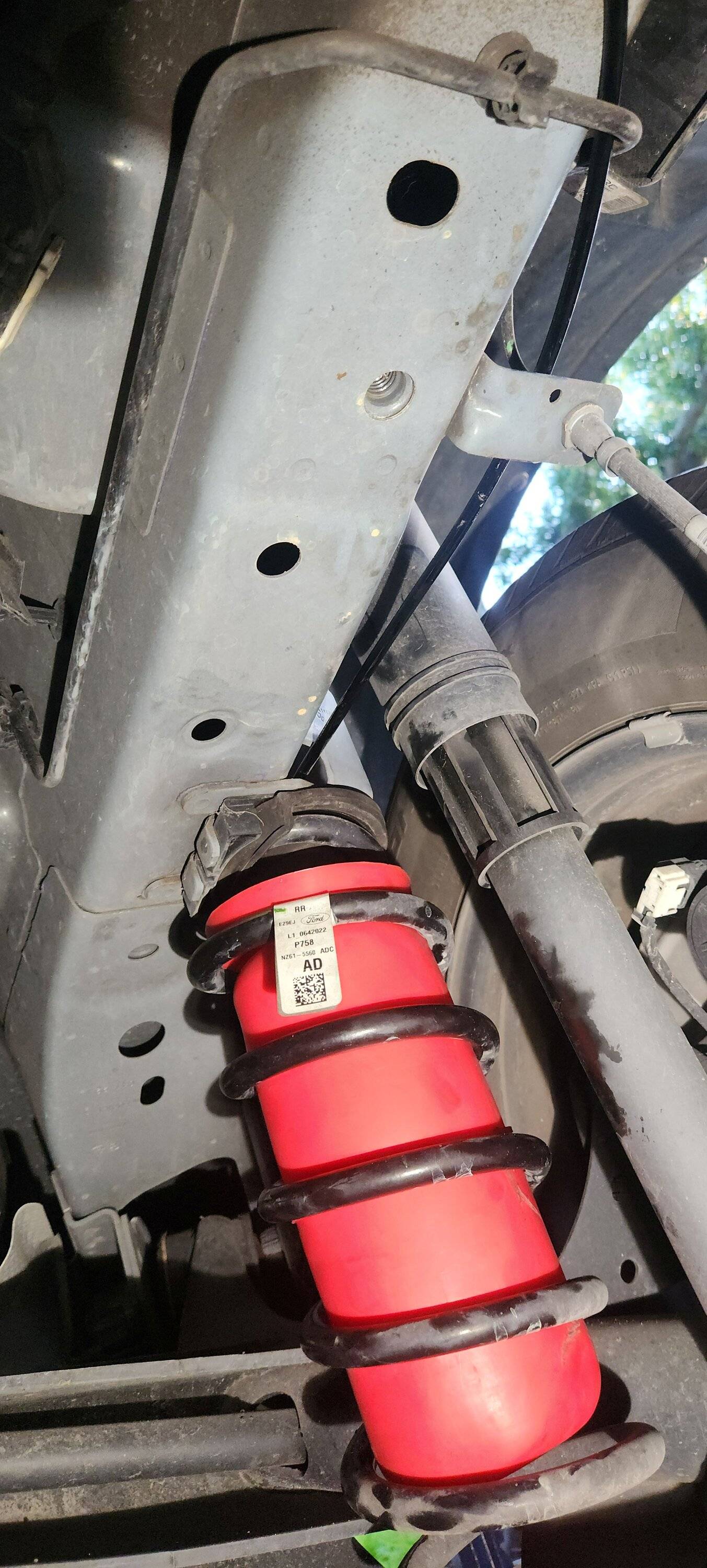 Ford Maverick Air Lift 1000 Air Bag Spring Kit install (2022 Hybrid XL) P1