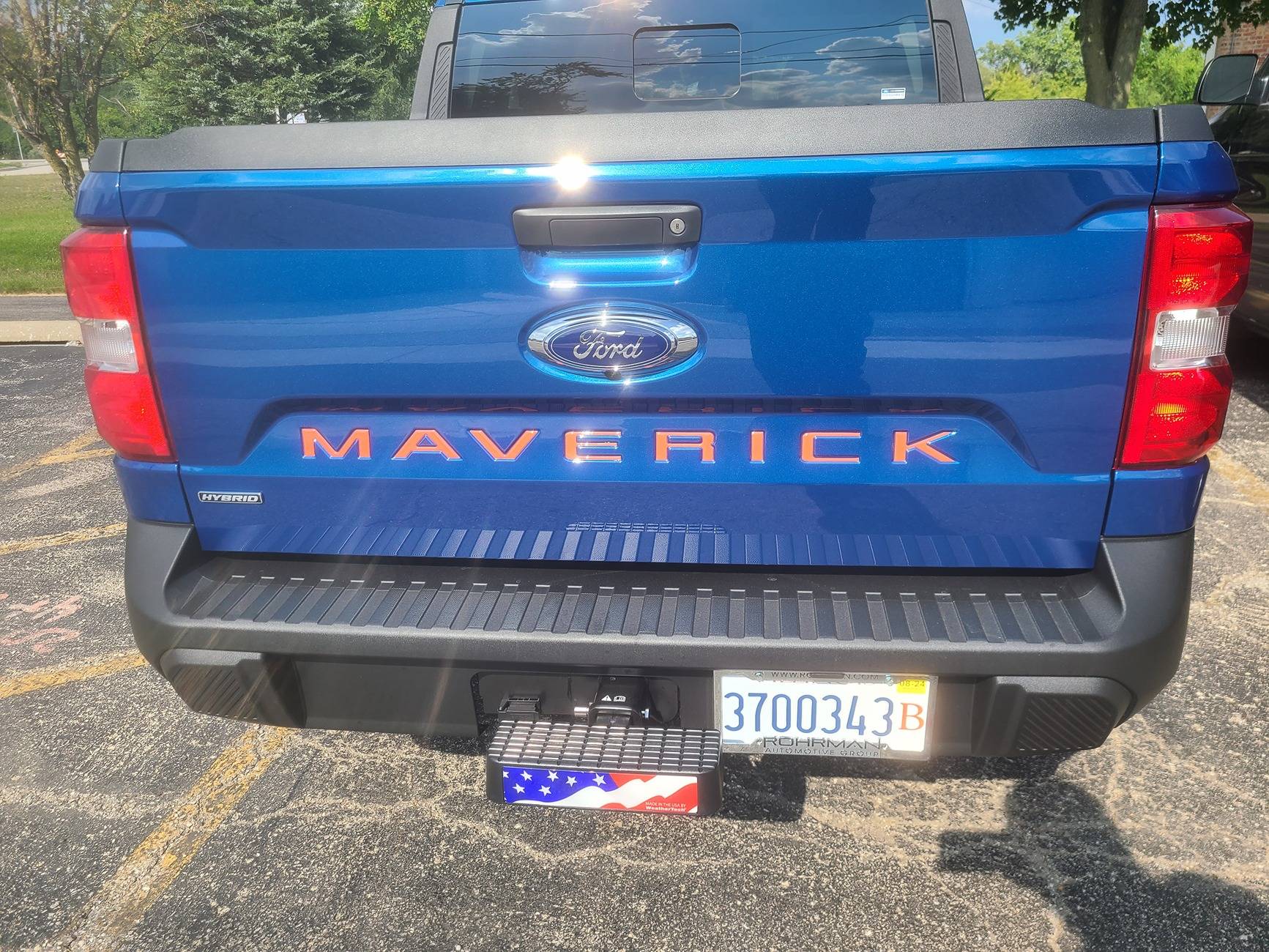 Ford Maverick OTA update affects bump step? And added Mud flaps. 20230829_155652