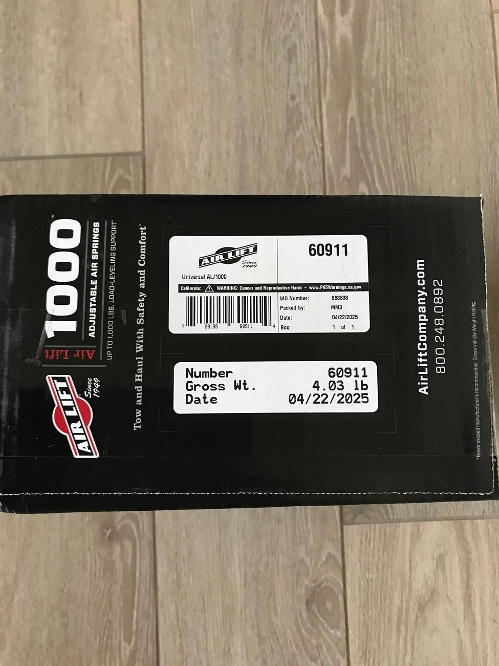 Ford Maverick Air Lift 1000 Adjustable Air Springs imag
