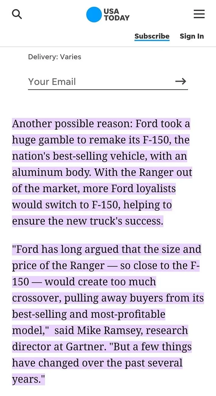 Ford Maverick Toyota and Subaru bringing a compact truck? IMG_20250621_175427