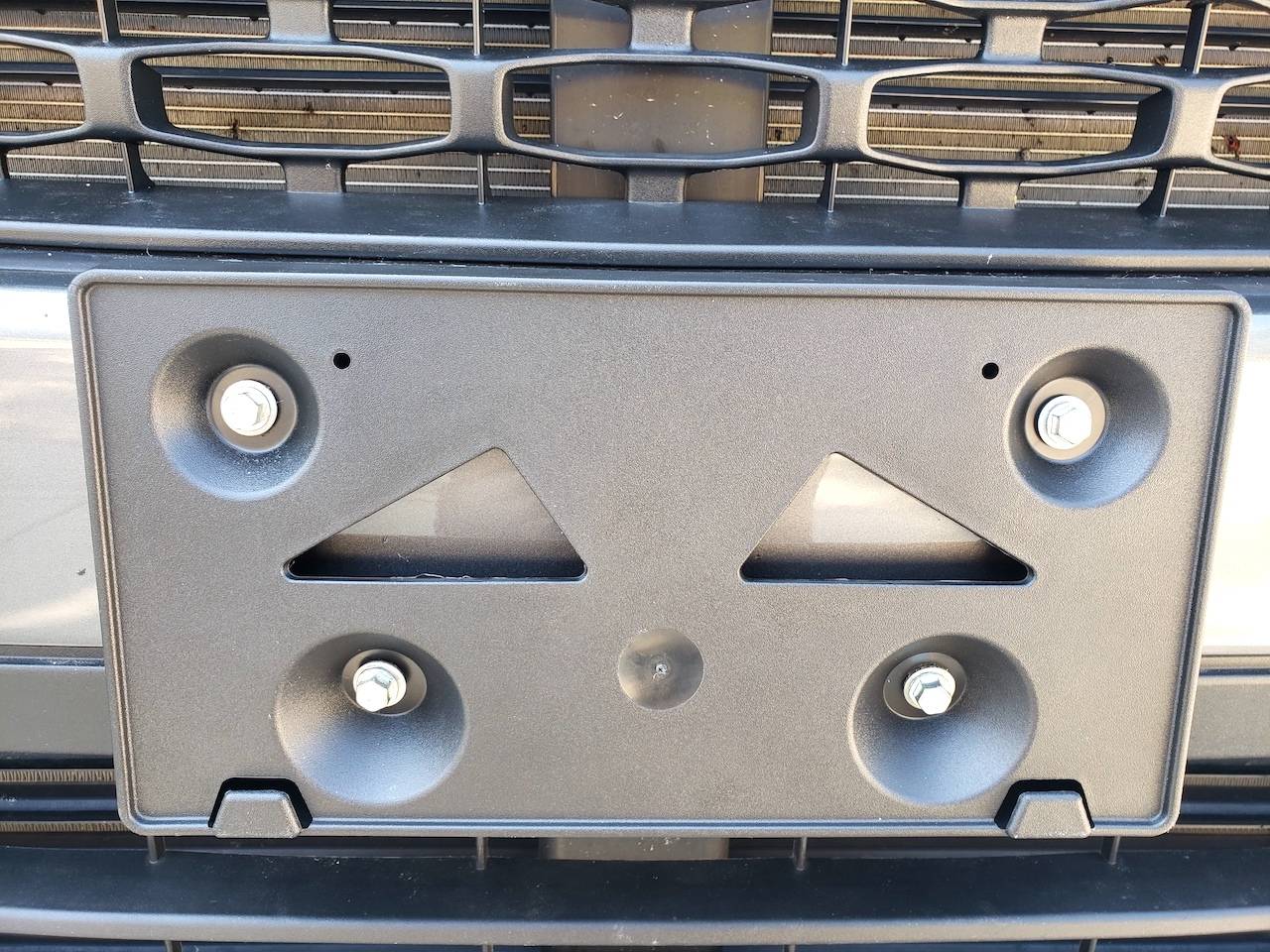 Ford Maverick Front License Plate Bracket 20250623_121307