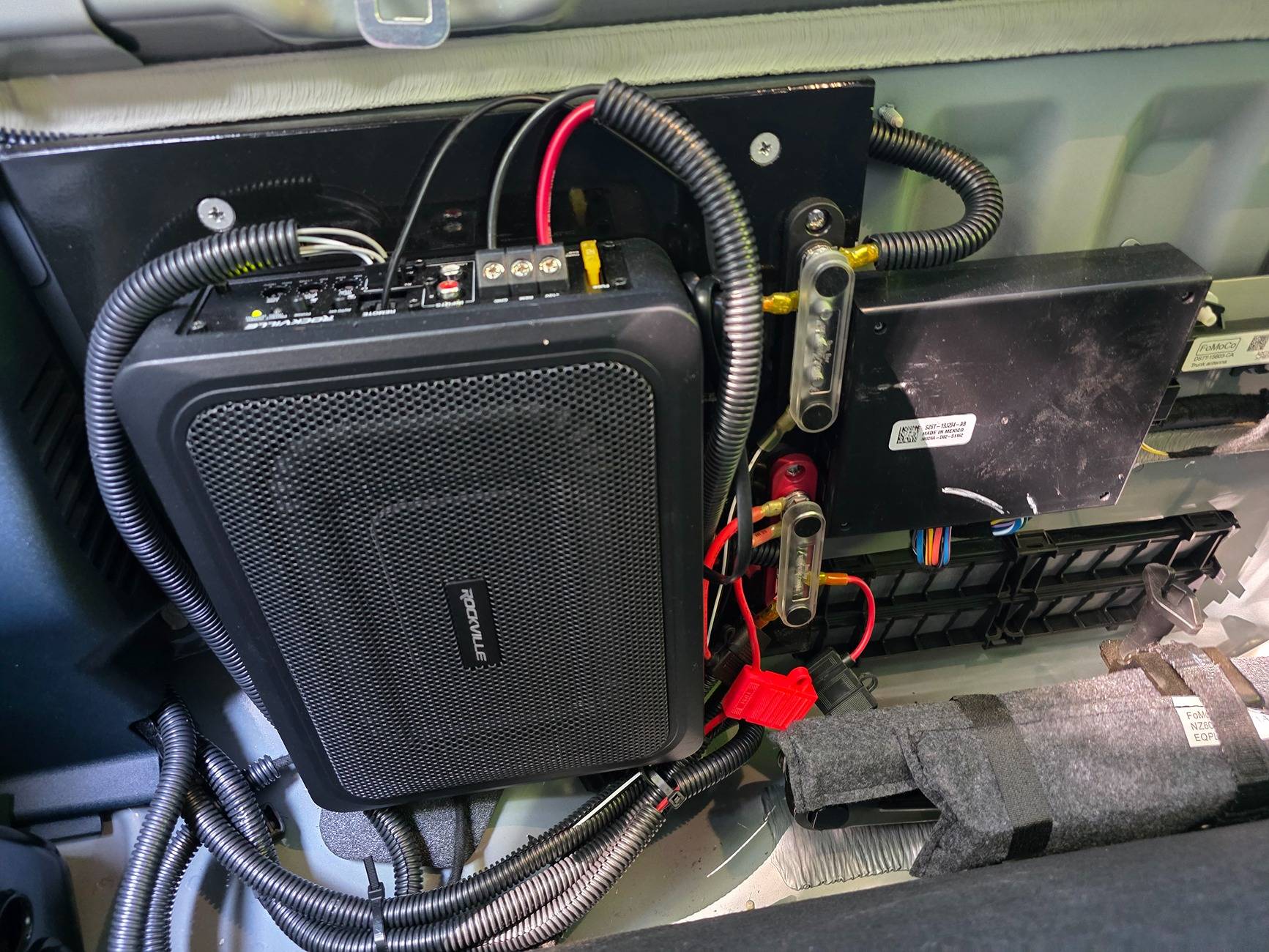 Ford Maverick Subwoofer prep Sub and power buses