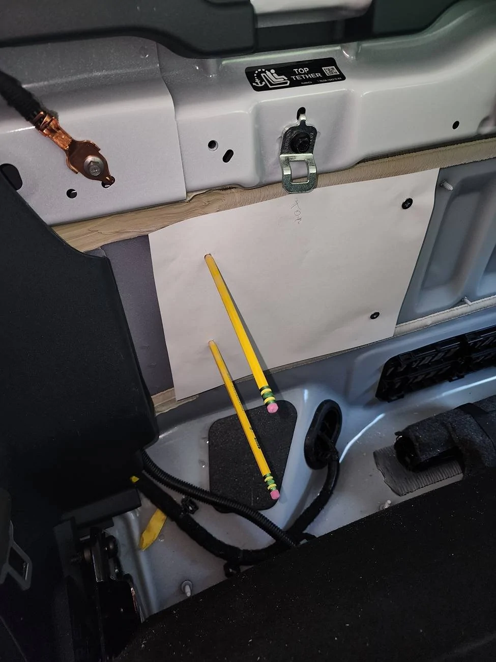 Ford Maverick Subwoofer prep Make paper templat
